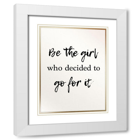 Golden Girl 1 White Modern Wood Framed Art Print with Double Matting by Prime, Marcus