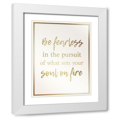 All Gold Soul 1 White Modern Wood Framed Art Print with Double Matting by Prime, Marcus