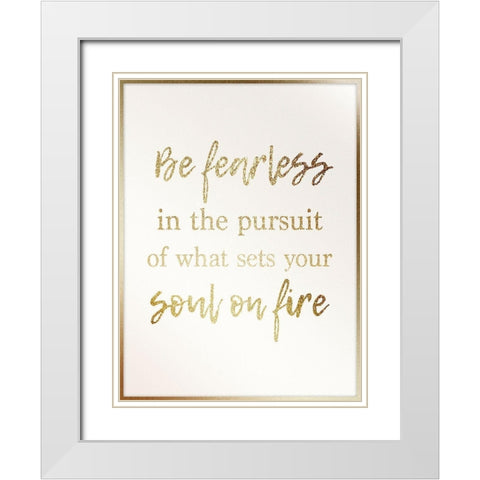 All Gold Soul 1 White Modern Wood Framed Art Print with Double Matting by Prime, Marcus