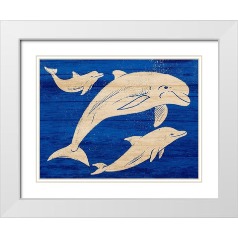 Friendly Divers 2 White Modern Wood Framed Art Print with Double Matting by Prime, Marcus