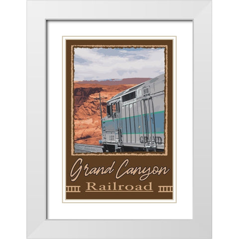 Grand Canyon Railroad 1 White Modern Wood Framed Art Print with Double Matting by Prime, Marcus