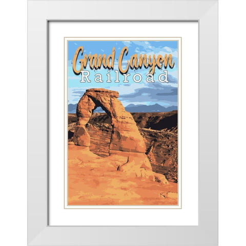 Grand Canyon Railroad 2 White Modern Wood Framed Art Print with Double Matting by Prime, Marcus