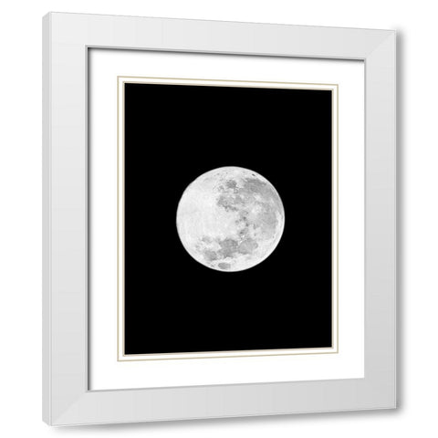 Moons Howl 1 White Modern Wood Framed Art Print with Double Matting by Prime, Marcus