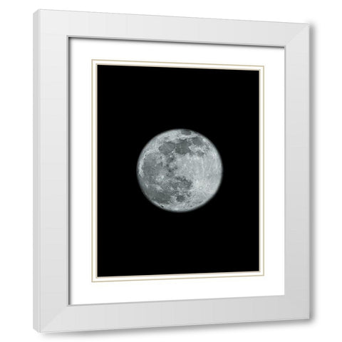 Moons Howl 2 White Modern Wood Framed Art Print with Double Matting by Prime, Marcus