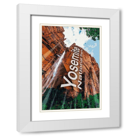 Yosemite Love White Modern Wood Framed Art Print with Double Matting by Prime, Marcus