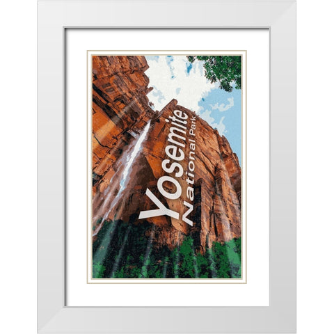 Yosemite Love White Modern Wood Framed Art Print with Double Matting by Prime, Marcus