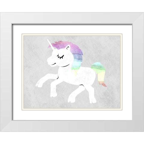 Magical Creatures 1 White Modern Wood Framed Art Print with Double Matting by Prime, Marcus