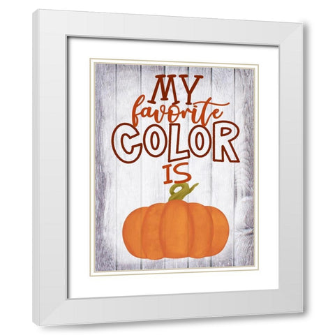 Favorite Color White Modern Wood Framed Art Print with Double Matting by Prime, Marcus