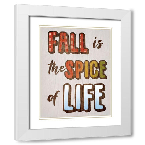 Spice Of Life White Modern Wood Framed Art Print with Double Matting by Prime, Marcus