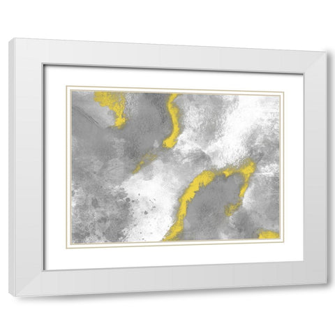 Bright Burst 1 White Modern Wood Framed Art Print with Double Matting by Prime, Marcus