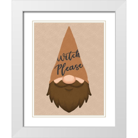 Fall Gnome 2 White Modern Wood Framed Art Print with Double Matting by Prime, Marcus