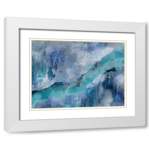 Slashed Existence 1 White Modern Wood Framed Art Print with Double Matting by Prime, Marcus