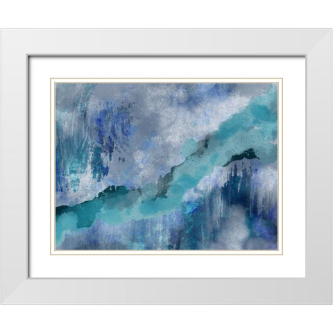 Slashed Existence 1 White Modern Wood Framed Art Print with Double Matting by Prime, Marcus