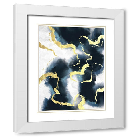 Electric Fusion 1 White Modern Wood Framed Art Print with Double Matting by Prime, Marcus