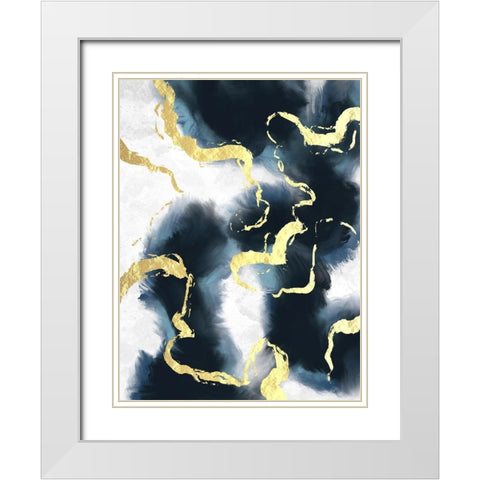 Electric Fusion 1 White Modern Wood Framed Art Print with Double Matting by Prime, Marcus