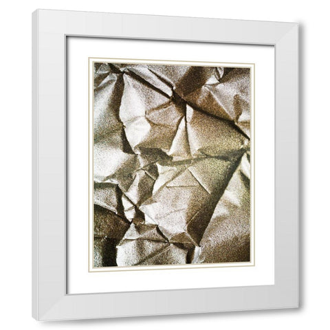 Metallic Stone Maze 1 White Modern Wood Framed Art Print with Double Matting by Prime, Marcus
