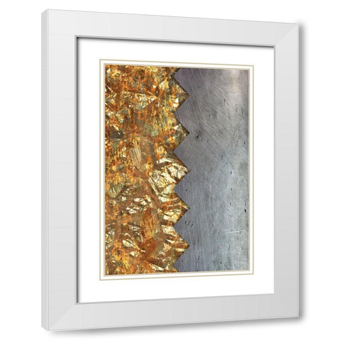 Angular Split 1 White Modern Wood Framed Art Print with Double Matting by Prime, Marcus