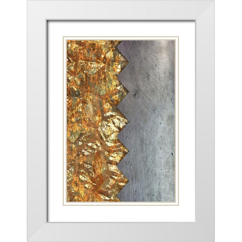 Angular Split 1 White Modern Wood Framed Art Print with Double Matting by Prime, Marcus