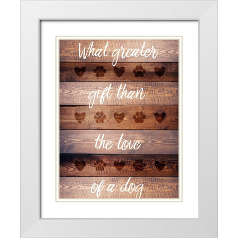 Furry Life 2 White Modern Wood Framed Art Print with Double Matting by Prime, Marcus