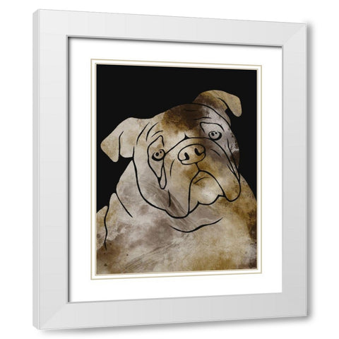 Doggy Wonders 2 White Modern Wood Framed Art Print with Double Matting by Prime, Marcus
