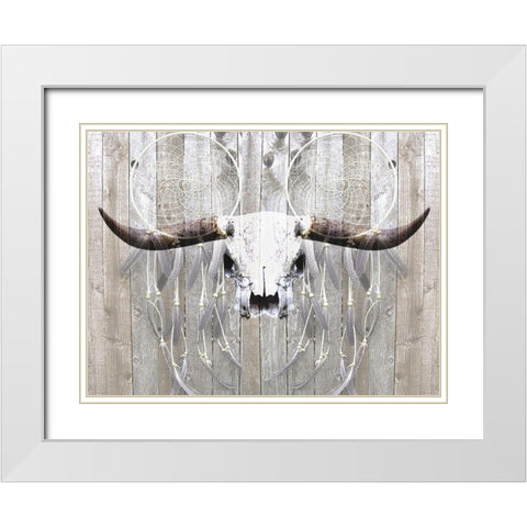 Broken Skull Ranch White Modern Wood Framed Art Print with Double Matting by Prime, Marcus