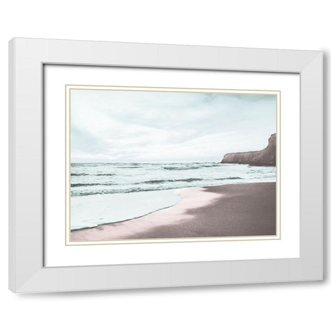 Coastal Breeze 1 White Modern Wood Framed Art Print with Double Matting by Prime, Marcus