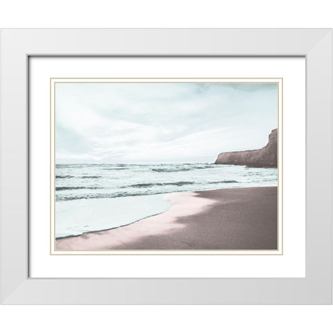 Coastal Breeze 1 White Modern Wood Framed Art Print with Double Matting by Prime, Marcus