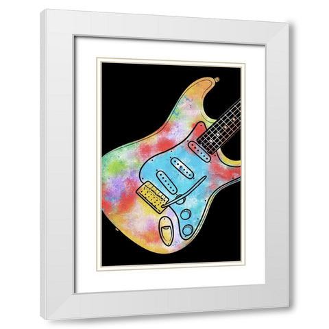 Rock Explosion White Modern Wood Framed Art Print with Double Matting by Prime, Marcus