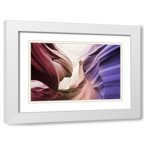Stone Waves 1 White Modern Wood Framed Art Print with Double Matting by Prime, Marcus
