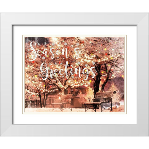 Park Greetings White Modern Wood Framed Art Print with Double Matting by Prime, Marcus