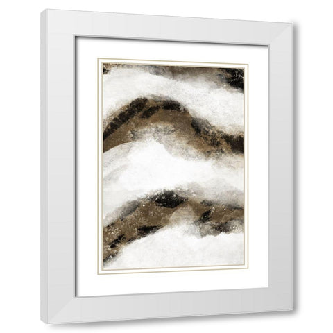 Rocking Waves 1 White Modern Wood Framed Art Print with Double Matting by Prime, Marcus