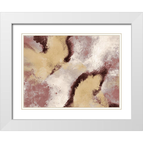 Unrefined Burst 1 White Modern Wood Framed Art Print with Double Matting by Prime, Marcus