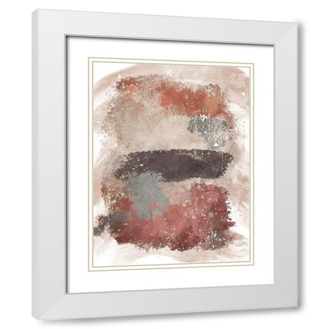 Earthy Realms White Modern Wood Framed Art Print with Double Matting by Prime, Marcus