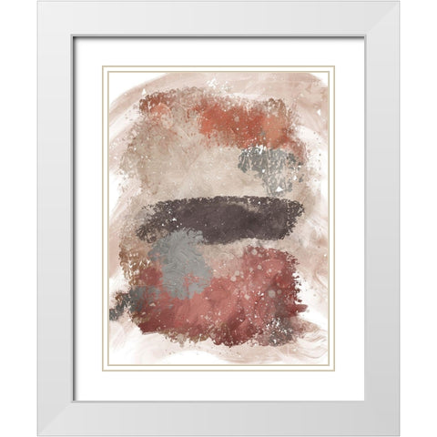 Earthy Realms White Modern Wood Framed Art Print with Double Matting by Prime, Marcus