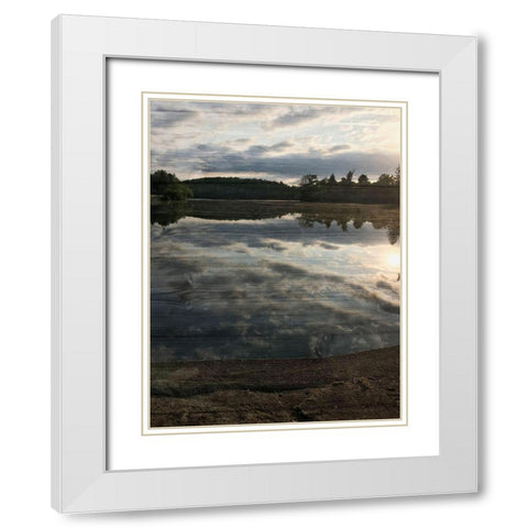 Peaceful Walk White Modern Wood Framed Art Print with Double Matting by Prime, Marcus