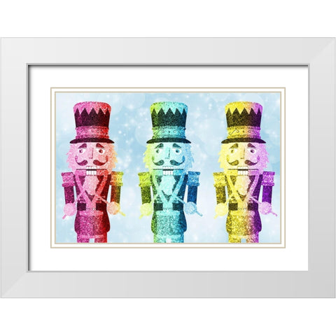 Nutcracker Glow 1 White Modern Wood Framed Art Print with Double Matting by Prime, Marcus
