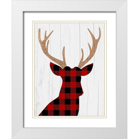 Lodge Friends 1 White Modern Wood Framed Art Print with Double Matting by Prime, Marcus
