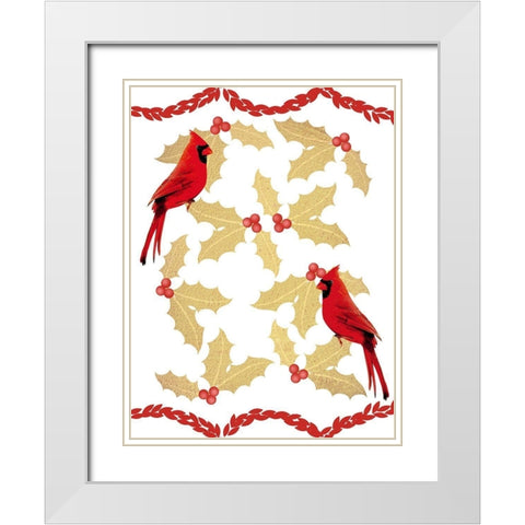 Merry Chirping White Modern Wood Framed Art Print with Double Matting by Prime, Marcus