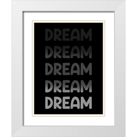Radiant Words 3 White Modern Wood Framed Art Print with Double Matting by Prime, Marcus