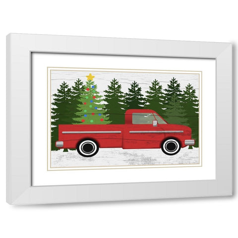 Tree Shopping 1 White Modern Wood Framed Art Print with Double Matting by Prime, Marcus