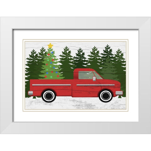 Tree Shopping 1 White Modern Wood Framed Art Print with Double Matting by Prime, Marcus
