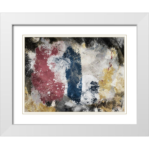 Lunar Realms White Modern Wood Framed Art Print with Double Matting by Prime, Marcus
