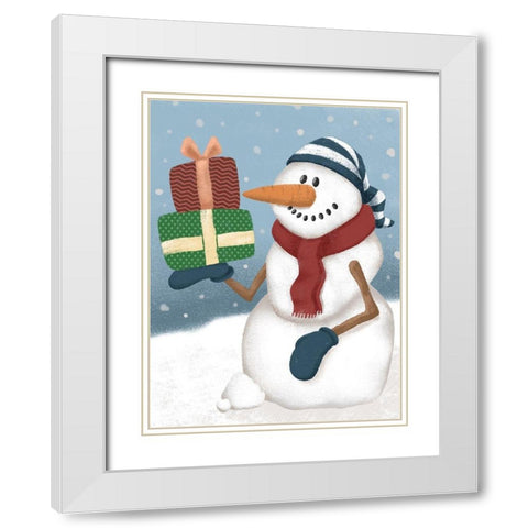 Wonderland Gifts 1 White Modern Wood Framed Art Print with Double Matting by Prime, Marcus