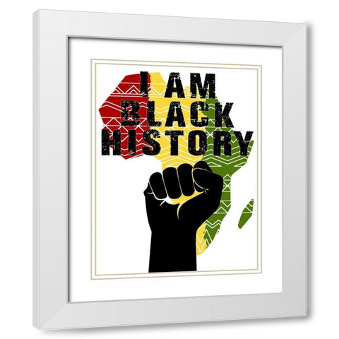 Historically Black 1 White Modern Wood Framed Art Print with Double Matting by Prime, Marcus
