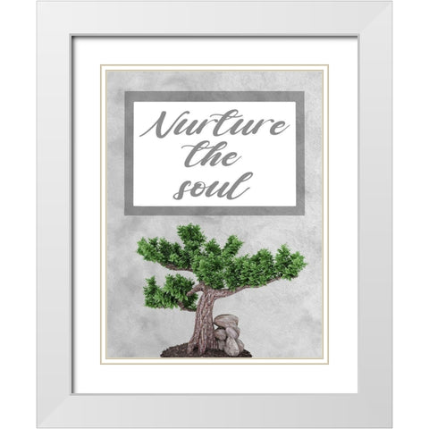 Soul Nurturing White Modern Wood Framed Art Print with Double Matting by Prime, Marcus