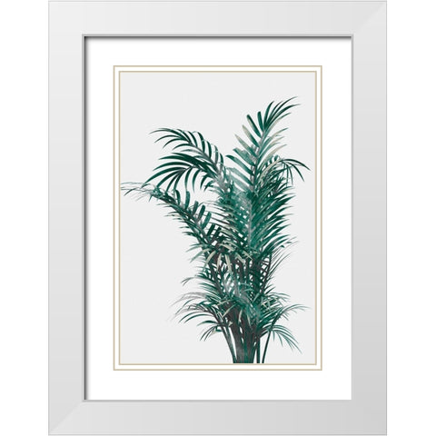 Windy Fern White Modern Wood Framed Art Print with Double Matting by Prime, Marcus