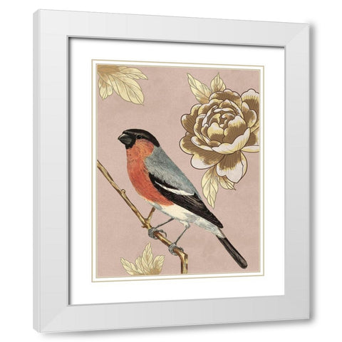 Perching Friend White Modern Wood Framed Art Print with Double Matting by Prime, Marcus