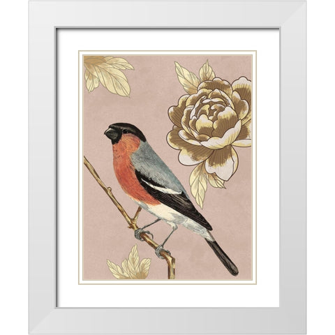 Perching Friend White Modern Wood Framed Art Print with Double Matting by Prime, Marcus