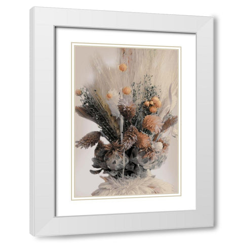 Autumn Bouquet 1 White Modern Wood Framed Art Print with Double Matting by Prime, Marcus