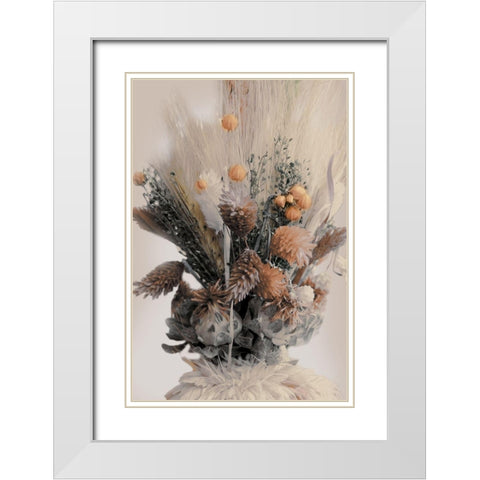 Autumn Bouquet 1 White Modern Wood Framed Art Print with Double Matting by Prime, Marcus
